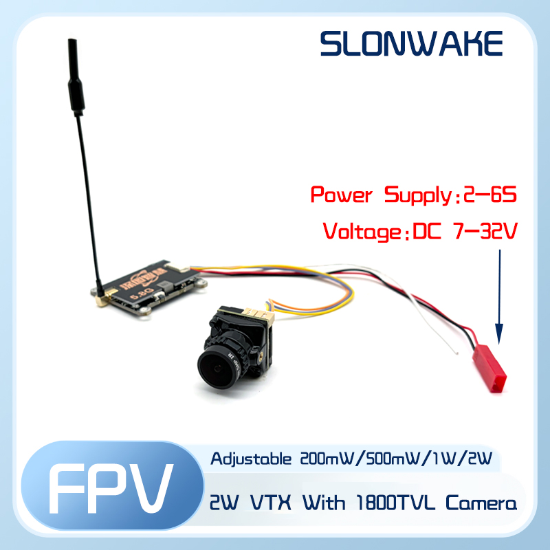 SLONWAKE 5.8G 56CH 2W เครื่องส - Fpv Drone Vtx บทวิจารณ์และราคา