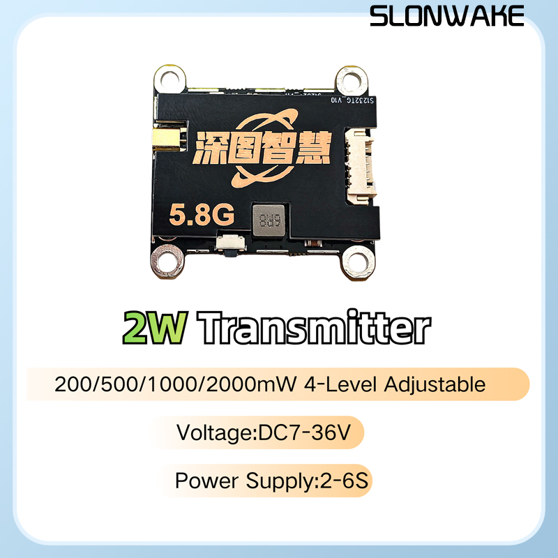 SLONWAKE 5.8G 56CH 2W เครื่องส - Fpv Drone Vtx บทวิจารณ์และราคา